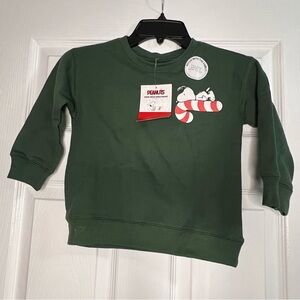 Peanuts Christmas Sweatshirt Snoopy Christmas Size XS Kids Holiday New Target